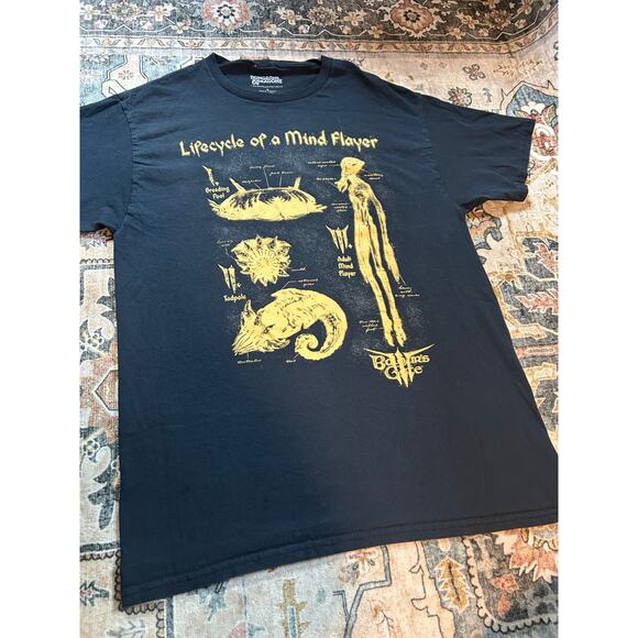 Dungeons & Dragons Graphic T-shirt Black Basic Mind Player M - Picture 2 of 7